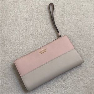Kate Spade two-toned pink wallet/ wristlet